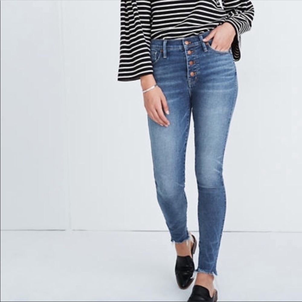Madewell 10” High Rise Skinny Button Fly Sz 26 - Picture 4 of 7